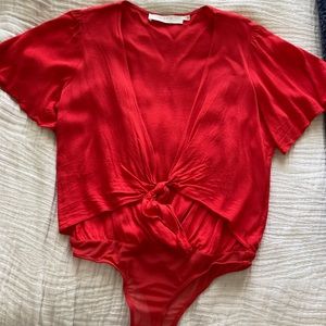 Red bodysuit